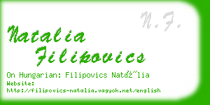 natalia filipovics business card